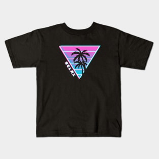 SUMMER RETRO VAPORWAVE AESTHETIC Kids T-Shirt